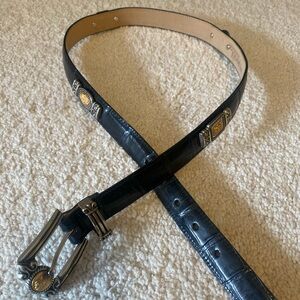 Brighton Museum Collection Belt GrecoRoman Coins- Black- size L